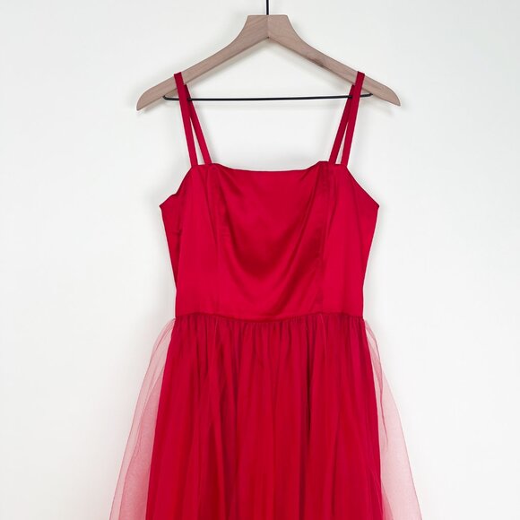 Rare Gunne Sax Vintage Midi Maxi Tulle Dress Romantic Whimsigoth Wedding Guest - Picture 7 of 11